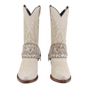 Hummingbird-Antique White-Boot Lassos